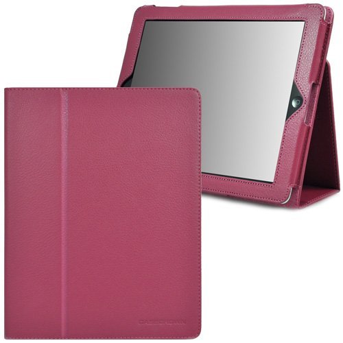 CaseCrown Bold Standby Case (Fuchsia) for the new iPad & iPad 2 (Built-in magnet for sleep / wake feature)