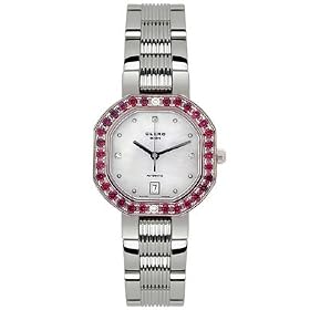 WoMens C-One Ruby and Diamond Automatic Watch Stainless Steel by Clerc