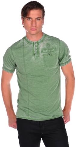 Civil Society Mens Safari Henley - Green - XX Large