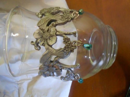 Glass Votive Holder Hummingbird