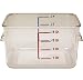 Rubbermaid Commercial Products FG630400CLR 4-Quart Carb-X Space Saving Container