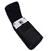 AISCELL Hip Holster for Cellphone,Durable Black Canvas Nylon Pouch Holster Case and Cloth, Compatible for Droid Turbo with Hybrid Protective Cover Silicone Skin Cover Case