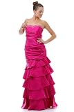 Prom Layers Strapless Dress New Elegant JR Long Gown #2685