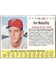 Collectibles: 1963 Jello Regular (Baseball) Card# 183 Art Mahaffey of the Philadelphia Phillies Ex Condition - Jello