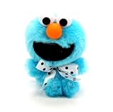 Furyu Official Sesame Street Polka Dot Ribbon Elmo Plush Strap - 3274 - Blue