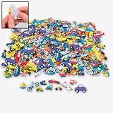 500 pc Foam TRANSPORTATION Self Adhesive Craft Shapes/CARS/Bike/Truck/PLANE/Stickers/Boy Arts/Crafts/1" - 2"/Activity
