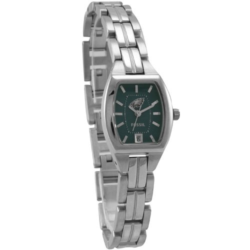 Fossil Philadelphia Eagles Ladies Stainless Steel Analog Cushion Watch