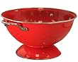 Calypso Basics 3 Quart powder coated  Colander, Red