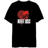 Tupac Never Loses Male Names Mens T-Shirt (Black, Sizes X-Small - XXX-Large)