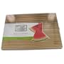 Chicago Cutlery 16-inch by 12-inch by 1-inch Woodworks Bamboo Two Tone with Hook