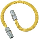 Brasscraft Cssd44-72 Gas Dryer & Water Heater Flex-lines (1/2"od (1/2" Mip X 1/2