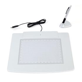 DigiPro WP8060 8-Inch x6-Inch USB Graphics Tablet with Cordless Pen (Silver)
