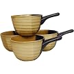 Gold Dust Set of 4 Soup Bowls - Black