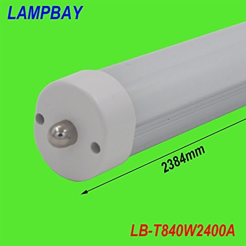 LAMPBAY® (10 pieces/lot) Free Shipping led tube bar F96 8ft 40W FA8 single pin replace to fluoresent lamp (cold white clear cover)
