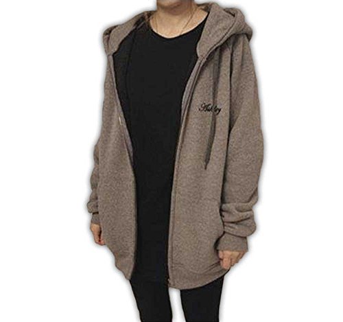 Big laugh （ ビッグ ラフ ）　人気 おしゃれ レディース ゆったり 冬 秋 春 無地 フロント ジップ アップ フリース　トレーナー スエット スェット シンプル パーカー