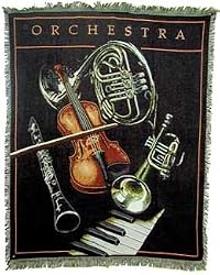 Symphony Orchestra Throw Blanket