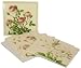 Set of 10 Square Notecards Roses Botanical Prints with blank inside