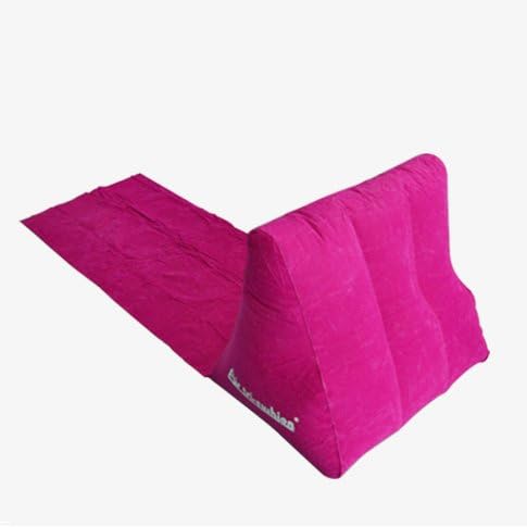 Picnic Blanket Outdoor Cushion Camping Mat Recliner Air Tri-Cushion (Pink)