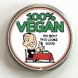 Womens Hand Made Retro "Vegan" Belt Buckle Womens Hand Made Retro "Vegan" Belt Buckle