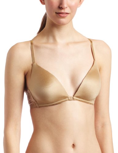 Maidenform Womens Dream Front Close Lace T-Back Bralette, Body Beige, Medium