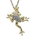 14k Yellow Gold Diamond Frog Pendant (.04 ct)