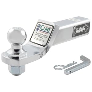 Curt-Manufacturing-45293-Chrome-2-In-Drop-Loaded-Ball-Mount-w-1-7-8-Ball