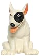 Ceramic Pottery Bull Terrier Dog Bank Approx. 7.5"H