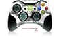 XBOX 360 Wireless Controller Skin - Chrome Skull on White (Controller Not Included)