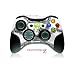 XBOX 360 Wireless Controller Skin - Chrome Skull on White (Controller Not Included)