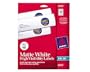 Avery� Matte White High-Visibility Labels for Inkjet Printers, 1-1/2 Inch Diameter, Pack of 400 (8293)