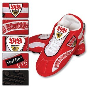VFB Stuttgart Football Boot Slippers-M (6-7)