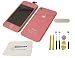 Iphone 4s Colorswap Color Conversion Kit Pink (Full Retina Display Glass Lcd Screen Assembly, Back Door, Home Button) + 8p Tool Kits + Pentalobe Screw Driver + Speaker Mesh + Zeetron Microfiber Cloth (Full Do It Yourself Kit)