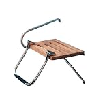 AFI 60902 Teak Swim Boarding Platform Kit with Single Step Ladder (Boats with Outboard... by AFI