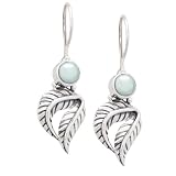 Sajen Sterling Silver Polished 5mm Green Freshwater Cultured Pearl Earrings