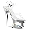 Pleaser Women's Rhinestone Cut Out Platform Sandal