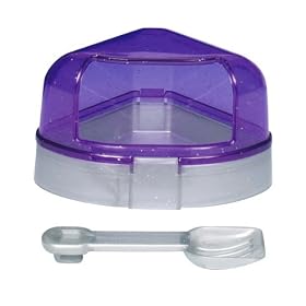 Corner toilet with hood, 14 � 8 � 11/11 cm