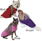 Pink Leopard Blanket Dog Coat at THE REGAL DOG - Size Small S