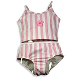 Girlfriends by Anita G. - Toddler Girls 2 Piece Tankini Swimsuit, Pink, White (Size 3T)