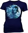 The Avatar Neytiri Feather Frame Navy Juniors/Ladies T-shirt Tee