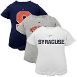 Syracuse Orange Baby Nike 3-Pack Creepers