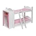 Doll Bunk Beds with Ladder and Storage Armoire