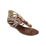 41UfoPoYN8L. SL160  Gladiator Wedge Sandals Natural Snake