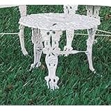 Garden Table - Each Item Sold Separately (White) (21diameter x 13.75H)