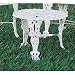 Outdoor Living : Garden Table - Each Item Sold Separately (White) (21"diameter x 13.75"H)