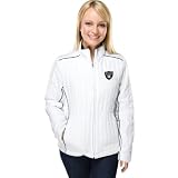 Oakland Raiders Women's Bombshell White Full-Zip Jacket