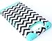 Cellphone Trendz High Impact Hybrid Rocker Case for Motorola Droid Maxx XT1080M / Droid Ultra XT1080 - Teal Silicone with Chevron Hard Shell
