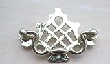 IRONMONGERY WORLDﾂｮ BRASS PLATED FANCY ORNATE DRAWER CUPBOARD CABINET LATTICE RING PULL HANDLE by Ir