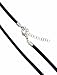 Black Leather Cord Necklace with extender - 3.0MM (16