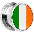 4 Gauge Stainless Steel Ireland Flag Saddle Plug