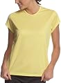ASICS Women's Core Running Top Short Sleeve Tee,Lemon Drop,Medium